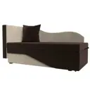 Диван Лига Диванов Гармония 28142L 134x70x72 см вельвет цвет коричневый