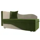 Диван Лига Диванов Гармония 28141L 134x70x72 см вельвет цвет зеленый