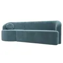 Диван Лига Диванов Лига-027 119517L 257x82x97 см велюр цвет бирюзовый