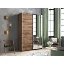 Шкаф-купе Мебельная Компания Е1 2 дверный 230x160x57 см 7 полок ЛДСП цвет крафтовый дуб 1Pdz_160_Kt