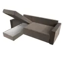 Диван Лига Диванов Валенсия 115095L 230x73x153 см велюр цвет коричневый