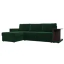 Диван Лига Диванов Атланта С 109658L 243x89x154 см велюр цвет зеленый