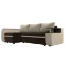 Диван Лига Диванов Ричмонд 115011L 246x80x150 см вельвет цвет коричневый/бежевый