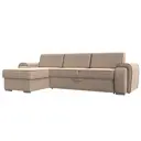 Диван Лига Диванов Лига-025 119211L 268x88x160 см велюр цвет бежевый