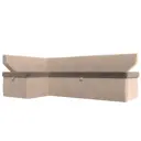 Диван кухонный Лига Диванов Омура 113200L 188x79x110 см велюр цвет коричневый