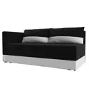 Диван Лига Диванов Никас 105207L 150x73x82 см вельвет цвет черный