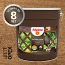 Лазурь для дерева лессирующая Alpina 948103845 шелковисто-матовая цвет орех 10 л
