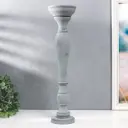 Подсвечник Simaland на 1 свечу "Элегант" серый состаренный 46.5x11.5x11.5 см