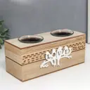 Подсвечник Simaland на 2 свечи "Птички на ветке" d- 3.5/4 см 8x20x8 см