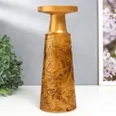 Подсвечник Simaland на 1 свечу "Растительные узоры" золото 25x9.5x9.5 см