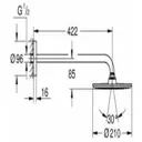 Лейка для верхнего душа Grohe 00000062178 круг цвет хром