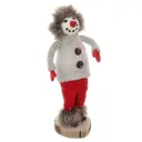 Фигура декоративная Снеговик 718631 Jiangsu holly everlasting inc., remeco collection 65 см растягивающаяся цвет красный
