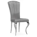Стул Woodville Sally 51x106x64 см велюр цвет хром/темно-серый