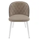 Стул Milavio Венский AMO-6/MR-31Б 46x78x55 см велюр цвет бежевый/белый