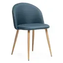 Стул Woodville Aldo 50x77.50x50 см ткань цвет синий