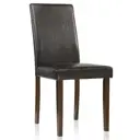 Стул Woodville Gross 44x90x60 см искусственная кожа цвет темно-коричневый