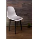 Комплект стульев 2 шт Zip-Mebel Сашш 45x83x46 см велюр цвет белый/светло-серый/черный
