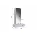 Туалетный столик Mebelson Мария STM-01.2552 70.6x11.6x33 см цвет белый