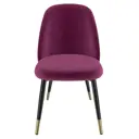 Стул Milavio Фабарже 23ч/3 46x85x58 см текстиль цвет бордовый