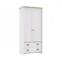 Шкаф Столлайн 91x199.5x58.6 см ЛДСП цвет дуб небраска/белый