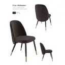 Стул Milavio Фаберже 46x85x58 см текстиль цвет коричневый