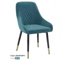 Стул Milavio Фараон 17ч/3 47x88x57 см текстиль цвет бирюзовый