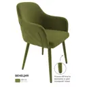 Стул Milavio ВенецияMR-33 57x85x58 см велюр цвет зеленый