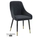 Обеденный стул Milavio Фараон 31Ч/3 47x88x57 см велюр цвет серый