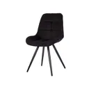 Комплект обеденных стульев 2 шт Polini Home verona sm 53x89x58 см велюр цвет черный