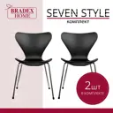 Комплект стульев 2 шт Bradex Seven style 48x50x60 см полипропилен цвет черный