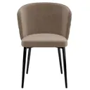 Стул для кухни обеденный Milavio Lv-105-H65-06-01(P) Box 57x83x49 см велюр цвет бежевый