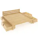Кровать двуспальная Solarius Классика 190x63x210 см сосна цвет бежевый