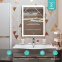 Зеркало для ванны MIXLINE Минио 60x80 см сенсорный выключатель светодиодная подсветка