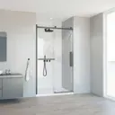 Душевая дверь Vincea VDS-1CS110CLGM 110см эффект стекла прозрачный раздвижной