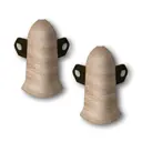 Угол наружный (внешний) с крепежом для плинтуса Идеал Классик 203 Дуб беленый_IRC 55 мм (упаковка 20 шт)