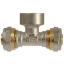 Тройник комбинированный Terma 20x3/4"x20 мм ВР латунь