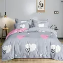 Простыня Home Mercury Сердечки 27 компаньон 25047, 180x220 см, поплин, без резинки