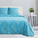 Комплект постельного белья Этель «Бирюзовый лепесток» двуспальный, поплин, разноцветный