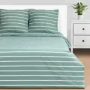 Комплект постельного белья Этель «Mint stripes» семейный, поплин, разноцветный