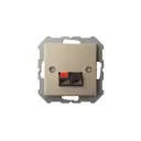 Розетка аудио встраиваемая Liregus Epsilon IGL-2-01 E/Ch цвет шампань