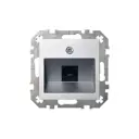 Розетка телефонная встраиваемая Liregus Epsilon ITL-001-01 E/Mt цвет серебро