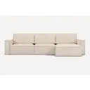Раскладной диван Divan.ru Эби-2 угловой 354x87x167 см велюр цвет бежевый