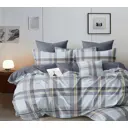 Простыня Home mercury Густав компаньон 145x214 см поплин без резинки цвет серый