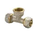 Тройник комбинированный Titan 20x1/2"x20 мм ВР латунь