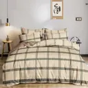 Простыня Home Mercury Burberry основа 27722, 180x220 см, поплин, без резинки