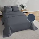 Простыня Home mercury Грэй лайт 180x220 см перкаль без резинки цвет серый