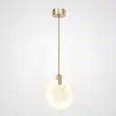 Люстра потолочная IMPERIUMLOFT 101777-26 Marble 1 лампа 6 м² цвет латунь