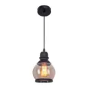 Люстра подвесная IMEX 1*60Вт E27 MD.0168-1-P BK