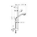 Душевой гарнитур Hansgrohe Crometta 27763000HG