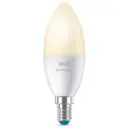 Лампа умная WIZ Wi-Fi BLE 40W C37E14927DIM1PF/6 929002448502 E14 220-240 В 4.90 Вт свеча прозрачная 470 Лм изменение оттенков белого